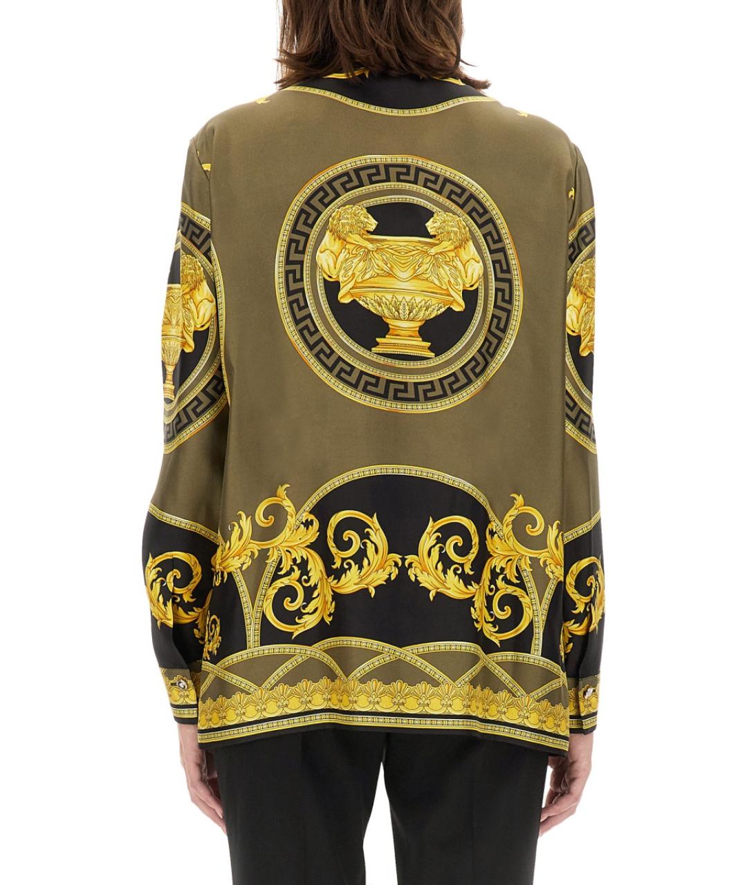 VERSACE Мульти шелковая рубашка, фото 3