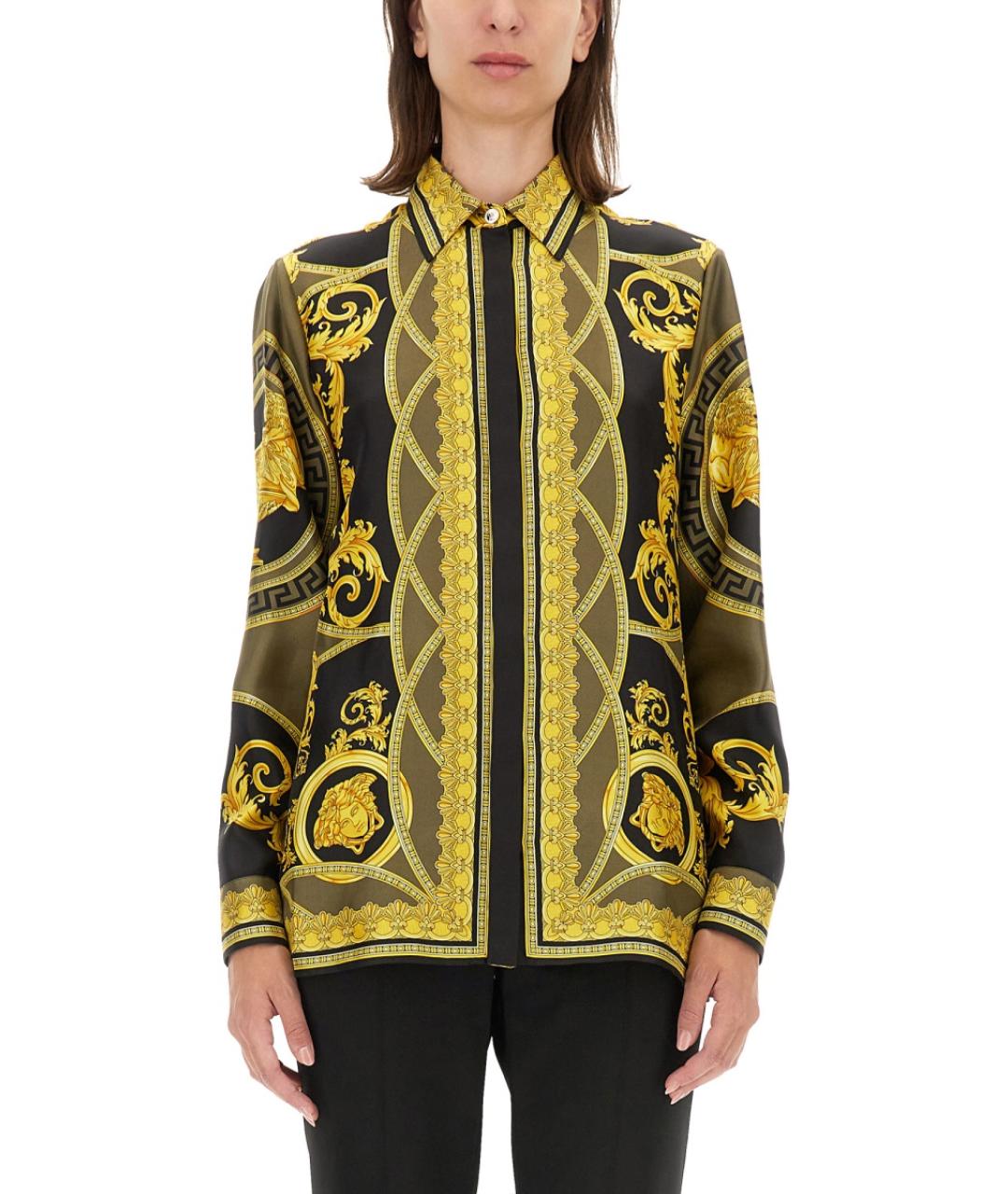 VERSACE Мульти шелковая рубашка, фото 5