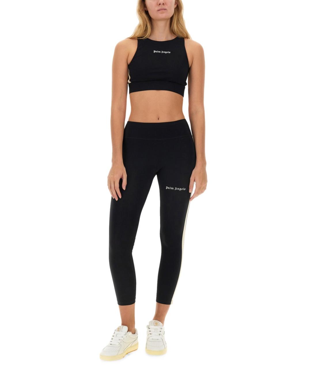 PALM ANGELS Черная полиамидовая майка, фото 3