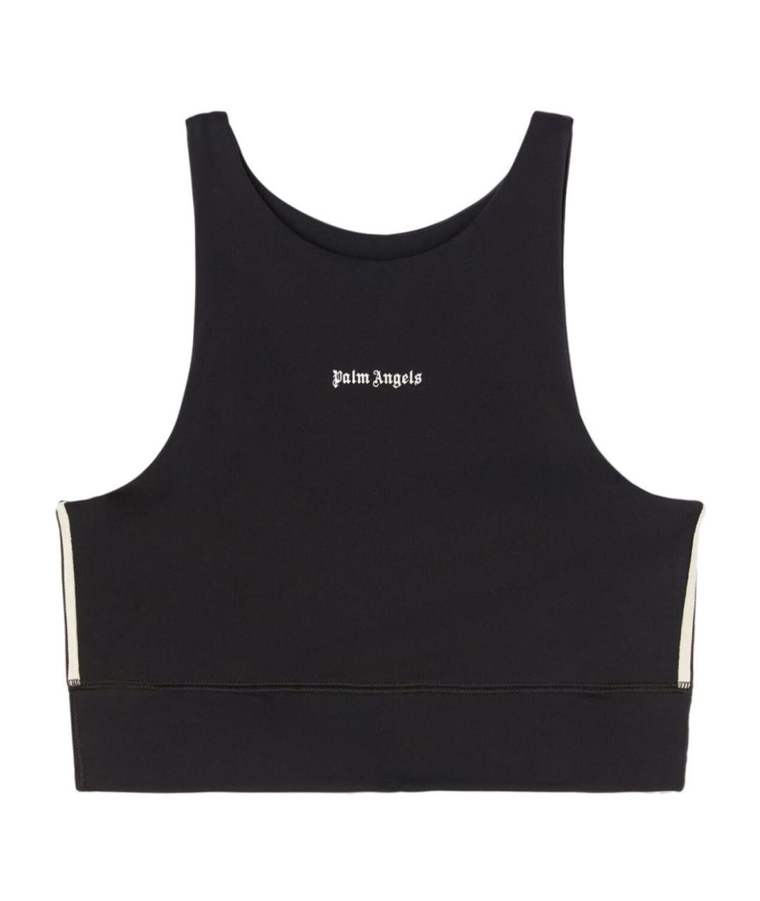 PALM ANGELS Черная полиамидовая майка, фото 1