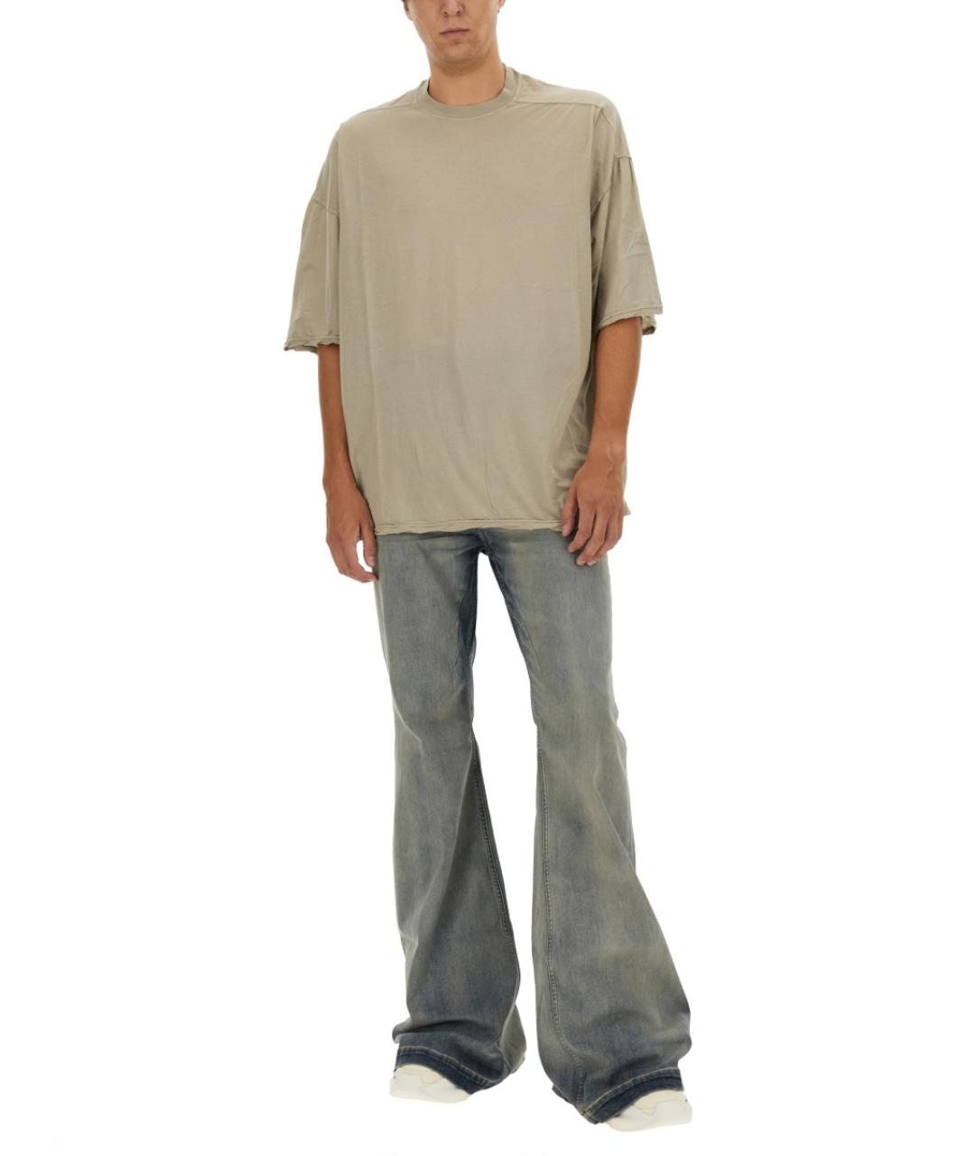 RICK OWENS DRKSHDW Белая хлопковая футболка, фото 2