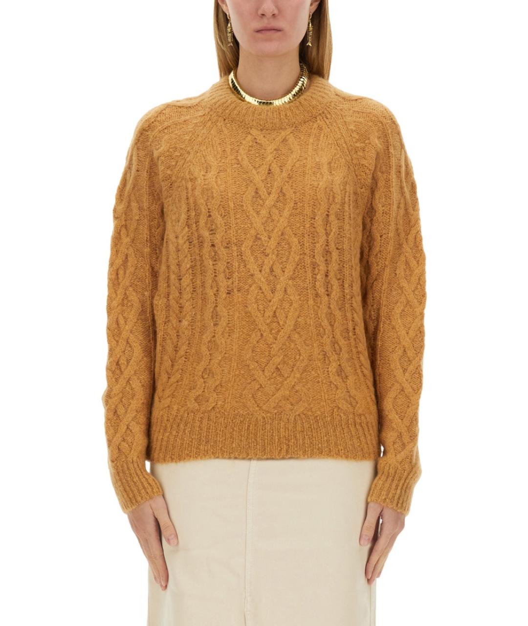 ISABEL MARANT ETOILE Бежевый шерстяной джемпер / свитер, фото 2