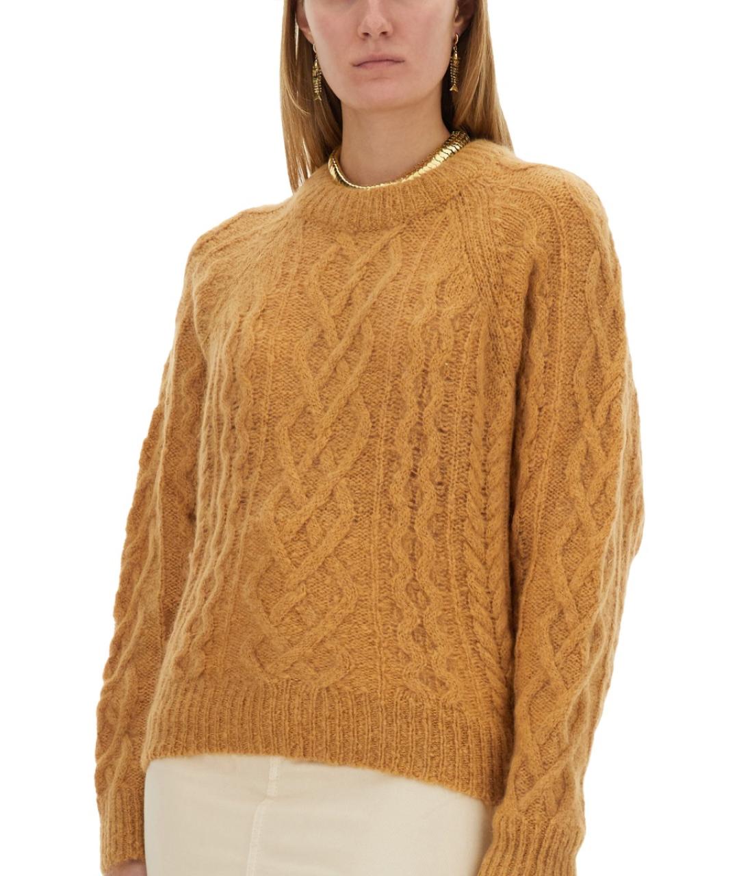 ISABEL MARANT ETOILE Бежевый шерстяной джемпер / свитер, фото 5