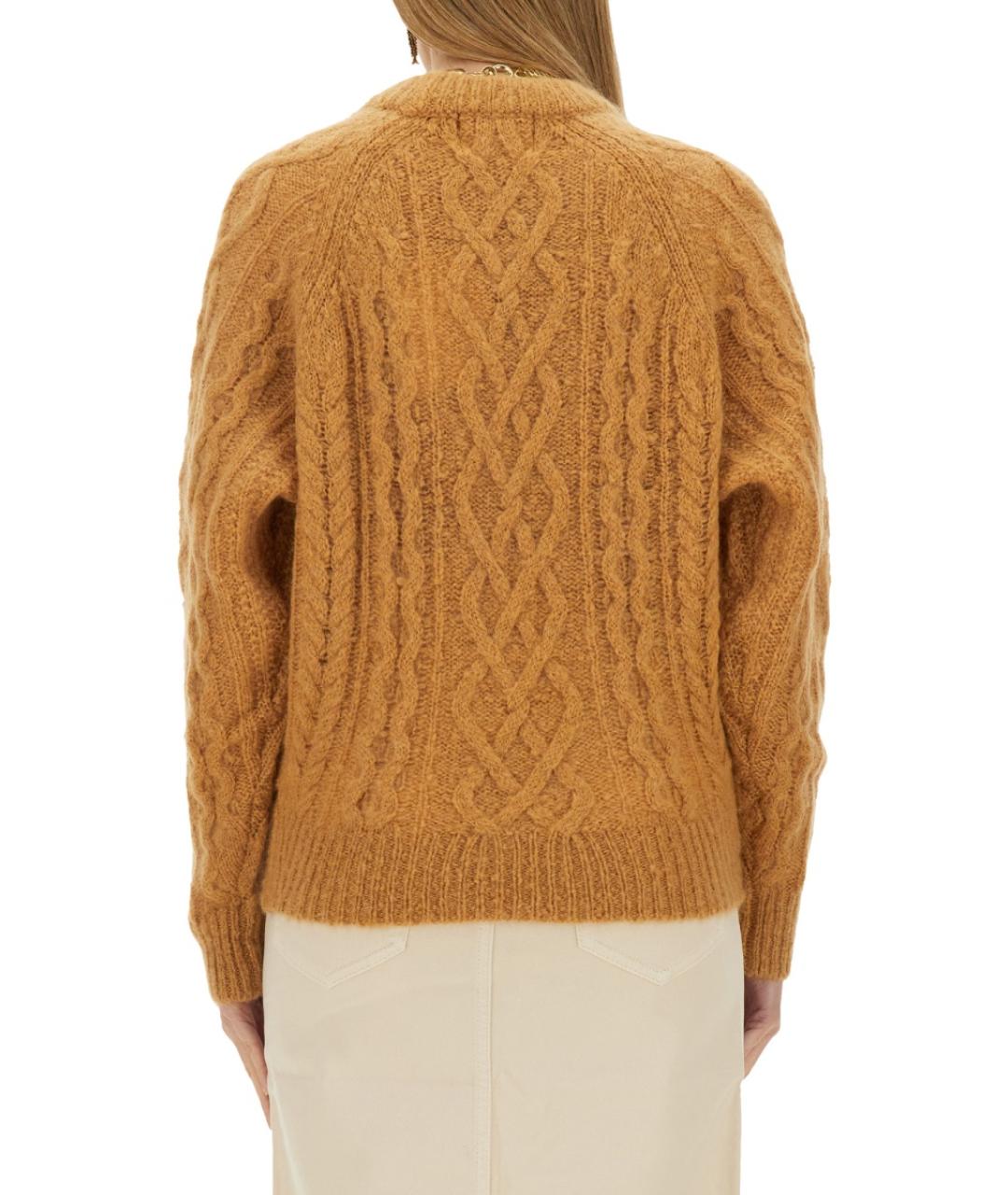 ISABEL MARANT ETOILE Бежевый шерстяной джемпер / свитер, фото 4