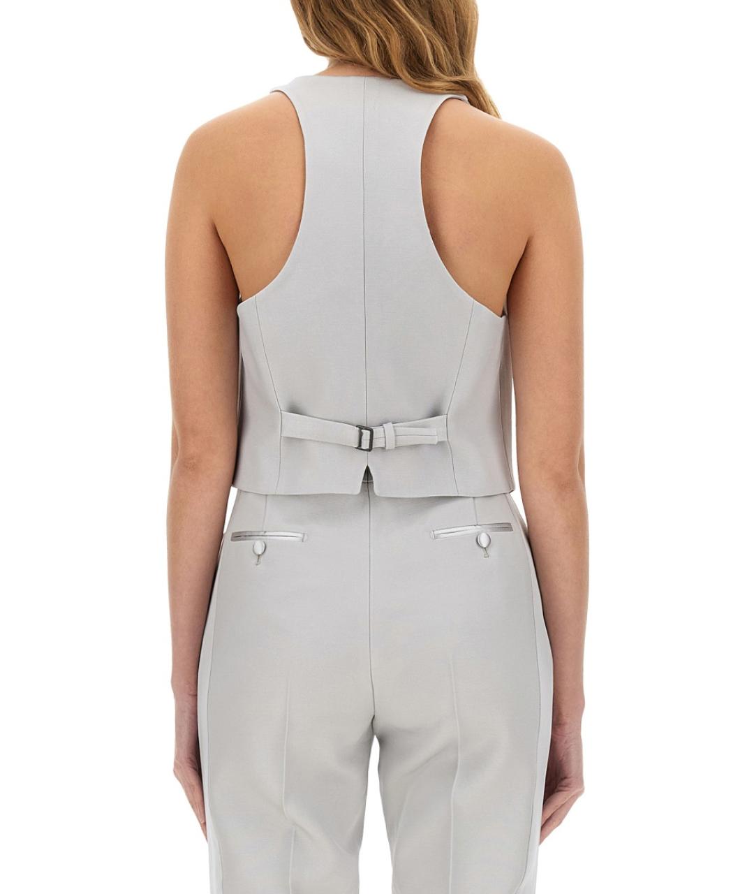 TOM FORD Серый шерстяной жилет, фото 3