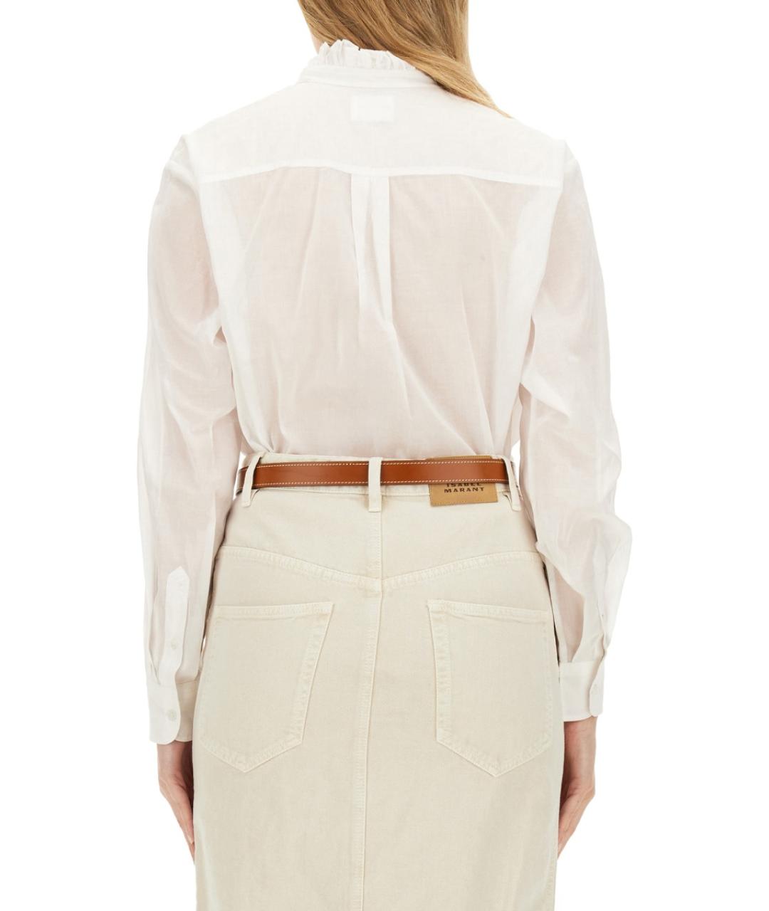 ISABEL MARANT ETOILE Белая хлопковая рубашка, фото 4
