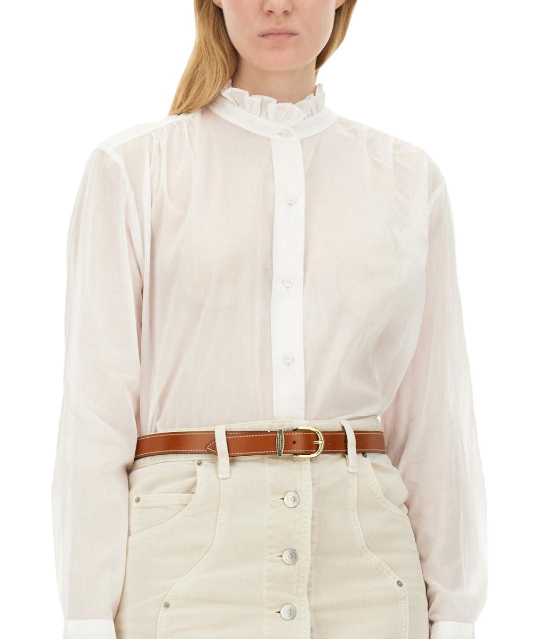 ISABEL MARANT ETOILE Белая хлопковая рубашка, фото 5