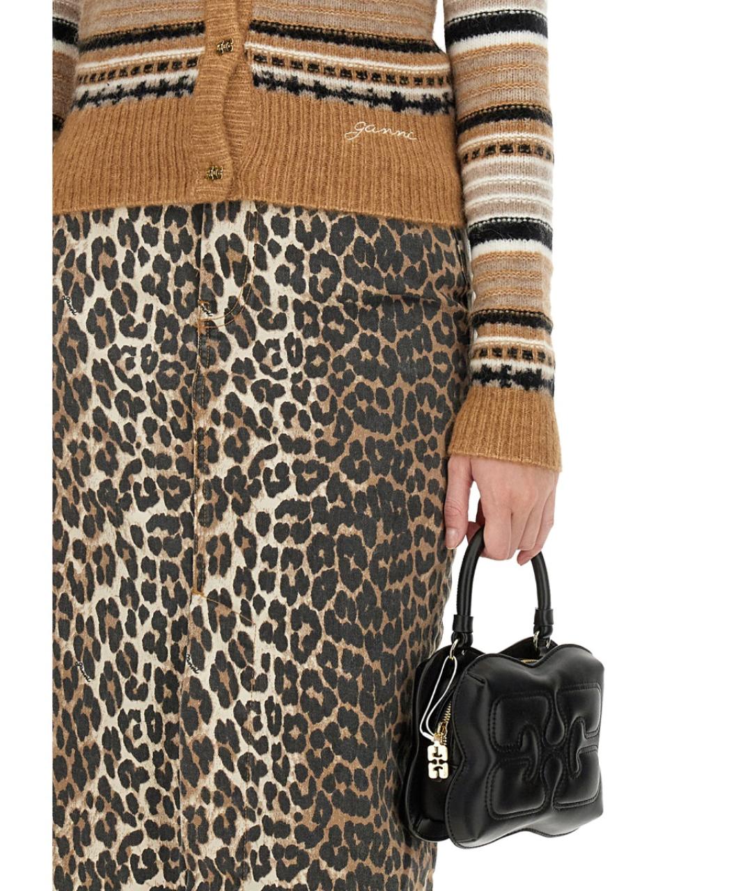 GANNI Бежевый шерстяной кардиган, фото 5