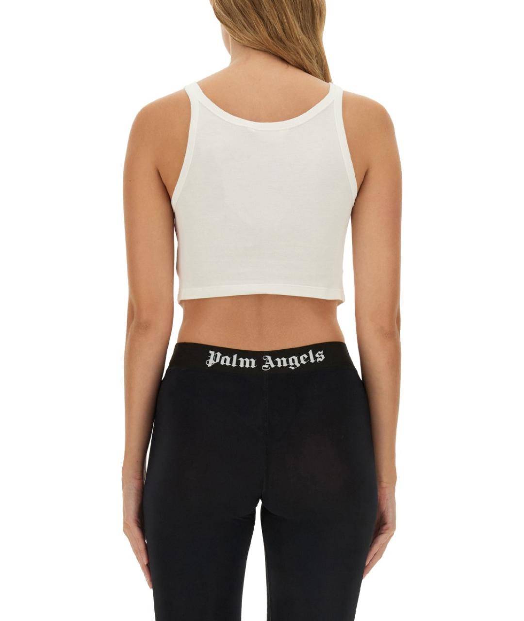 PALM ANGELS Белая хлопковая майка, фото 4