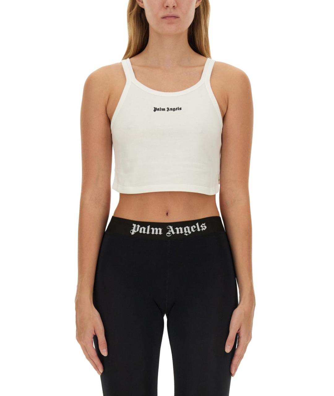 PALM ANGELS Белая хлопковая майка, фото 2