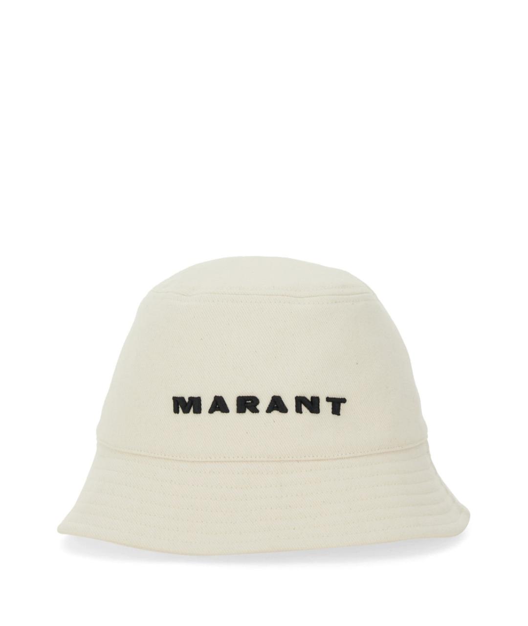ISABEL MARANT Бежевая хлопковая шляпа, фото 1