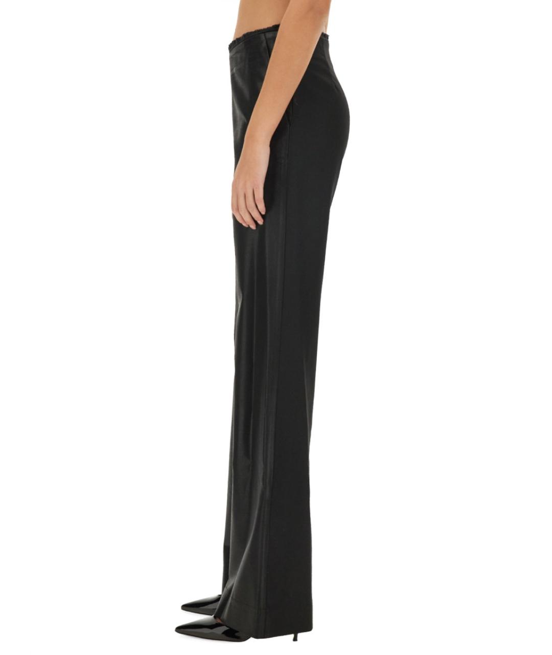 DIESEL Черные полиэстеровые прямые брюки, фото 4