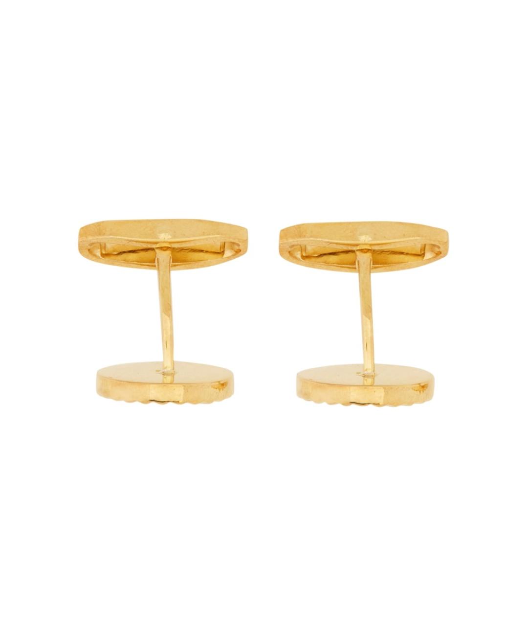 DOLCE&GABBANA Золотые латунные запонки, фото 3