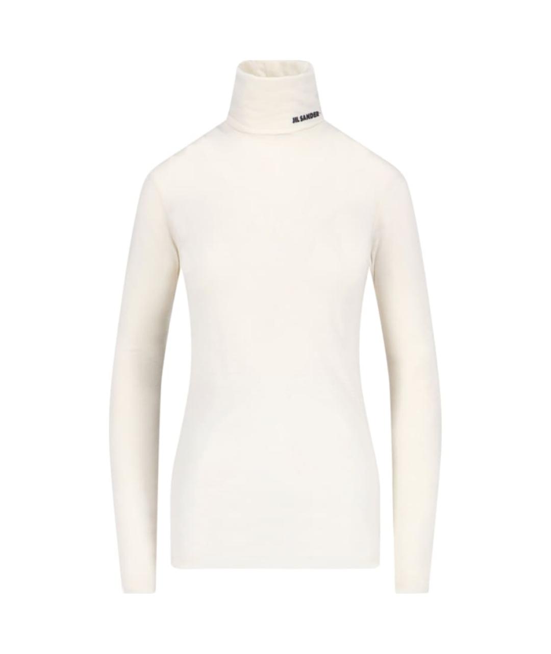 JIL SANDER Белый полиэстеровый джемпер / свитер, фото 1