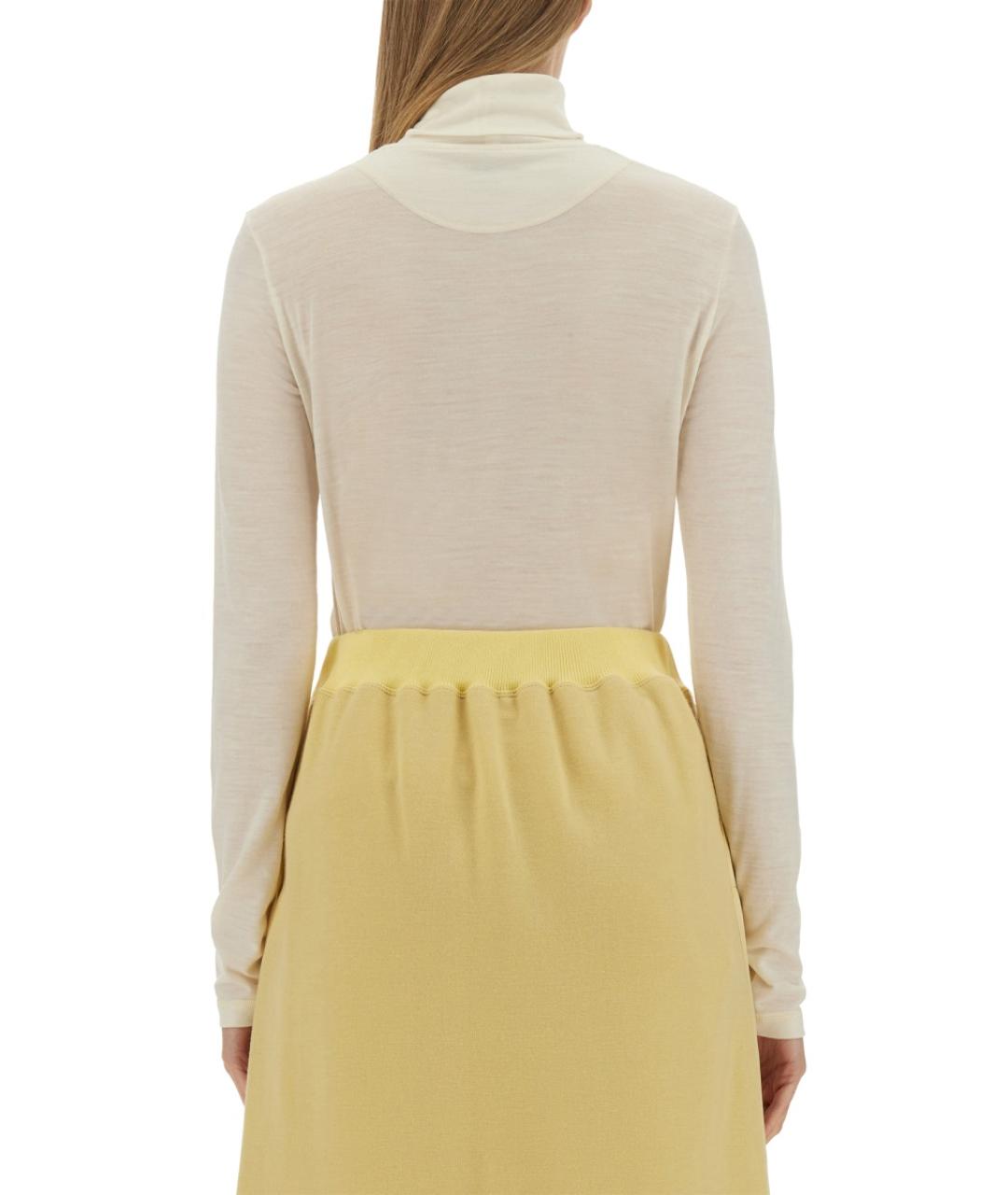 JIL SANDER Белый полиэстеровый джемпер / свитер, фото 4