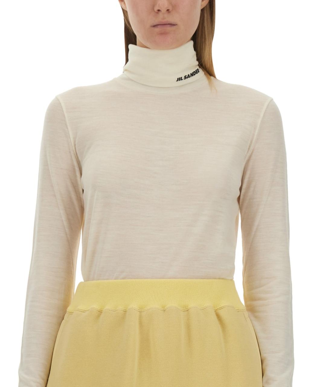 JIL SANDER Белый полиэстеровый джемпер / свитер, фото 5