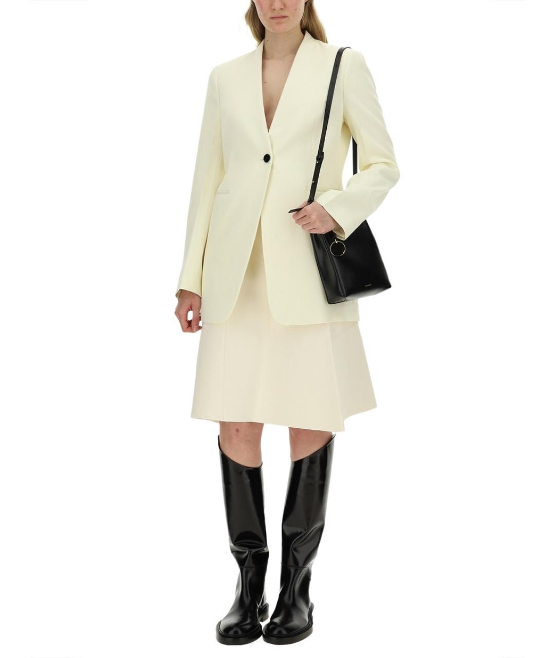 JIL SANDER Черные кожаные сапоги, фото 2