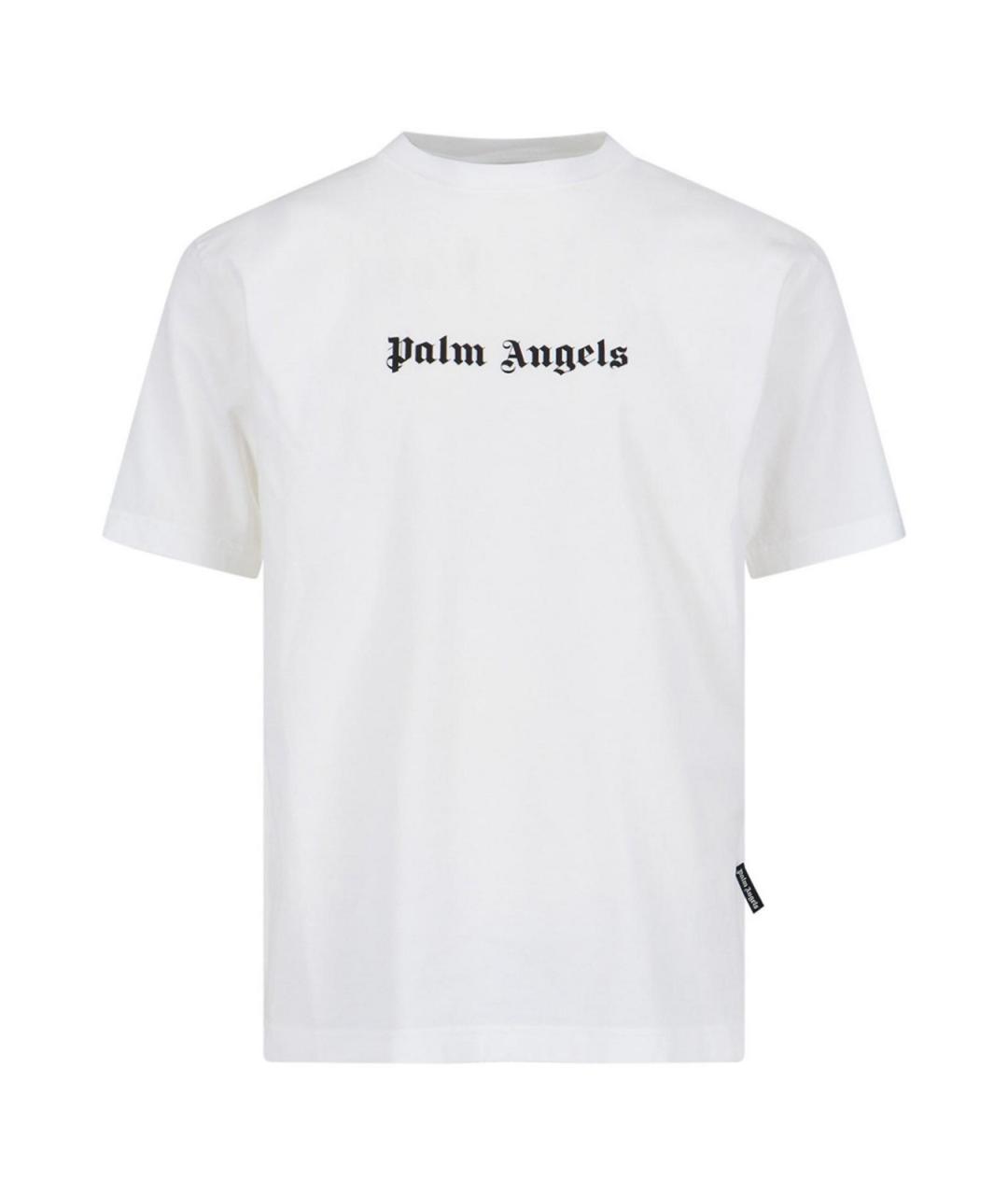 PALM ANGELS Белая хлопковая футболка, фото 1
