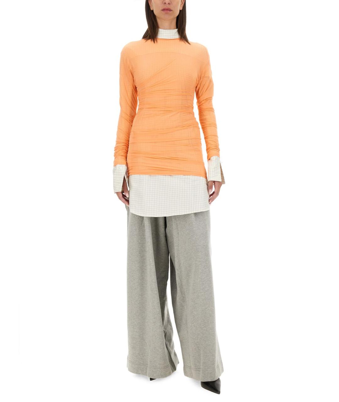 DRIES VAN NOTEN Оранжевая полиамидовая блузы, фото 3