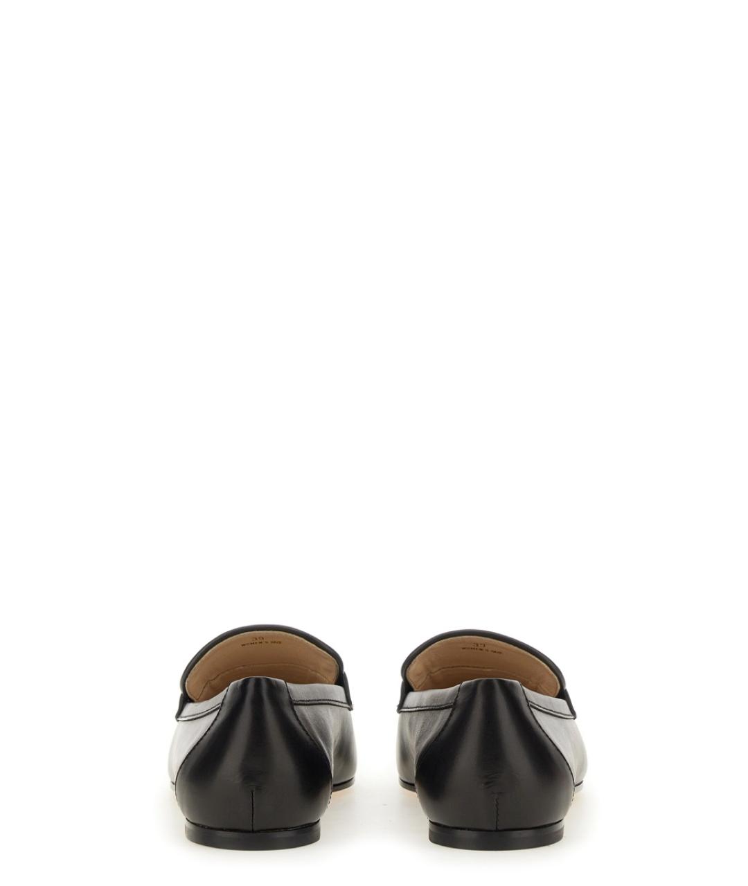 TOD'S Черные кожаные лоферы, фото 3