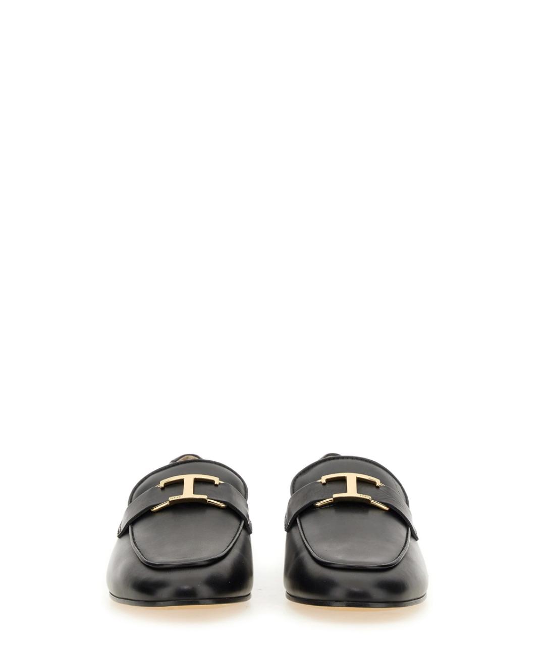 TOD'S Черные кожаные лоферы, фото 4