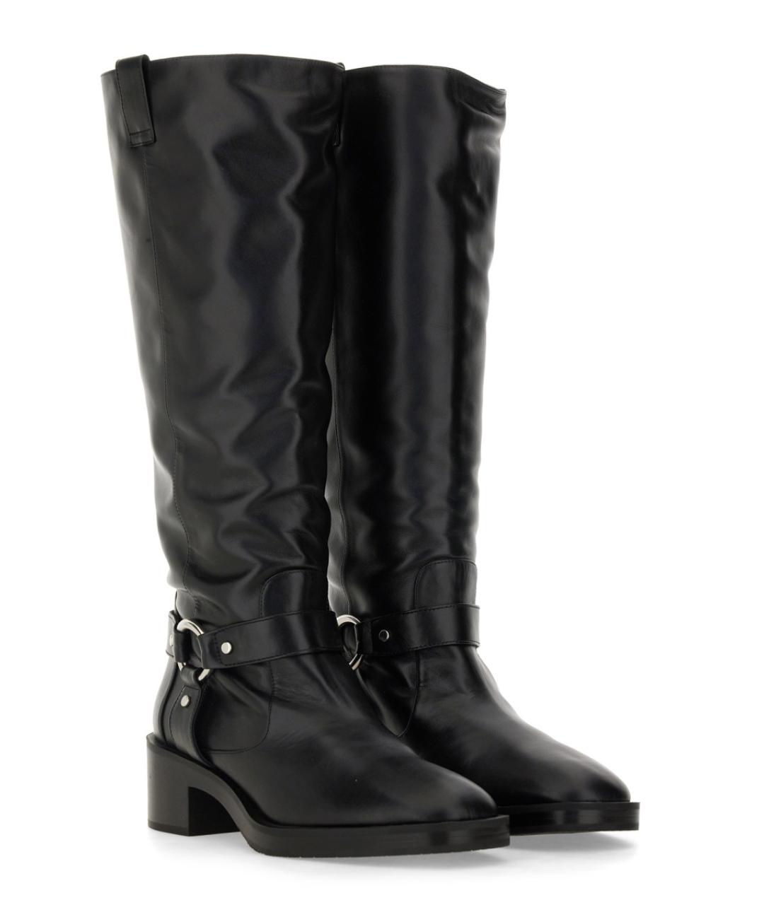 STUART WEITZMAN Черные кожаные ботинки, фото 2