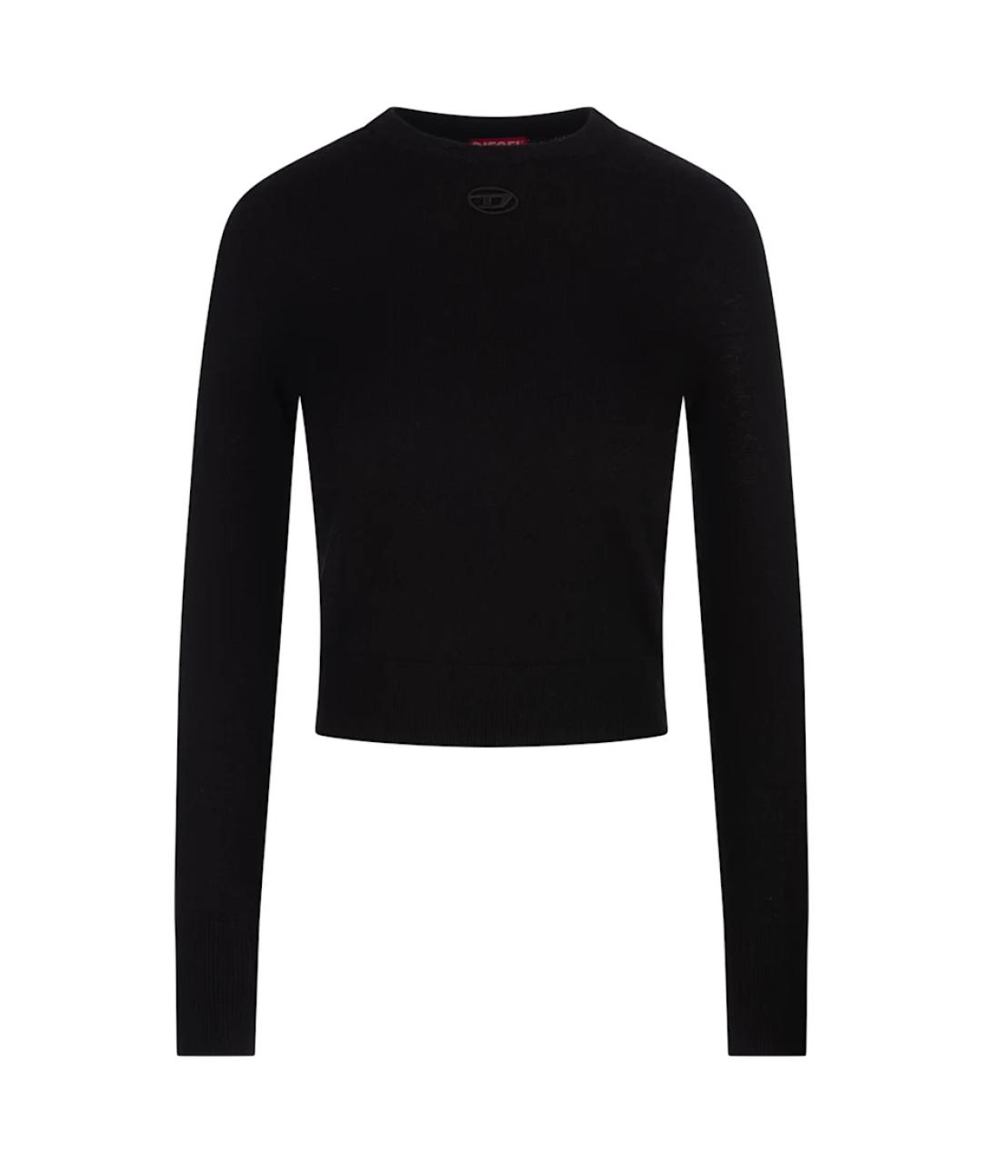 DIESEL Черный шерстяной джемпер / свитер, фото 1