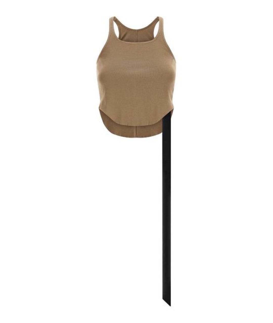 RICK OWENS DRKSHDW Бежевая хлопковая майка, фото 1