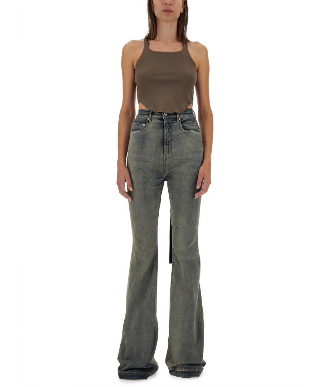 RICK OWENS DRKSHDW Бежевая хлопковая майка, фото 3