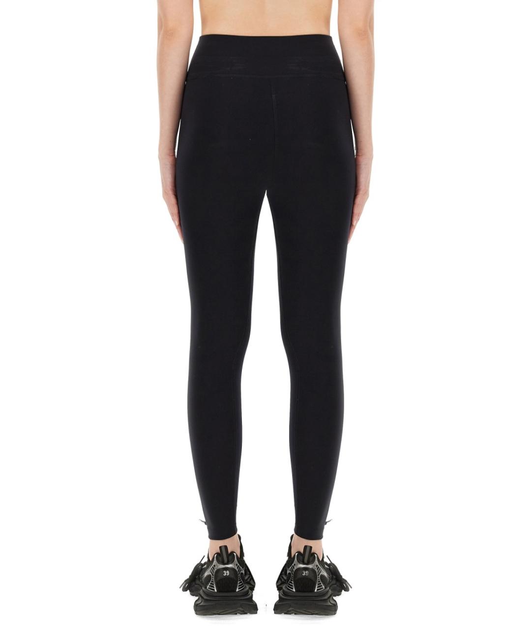 BALENCIAGA Черные полиамидовые прямые брюки, фото 3