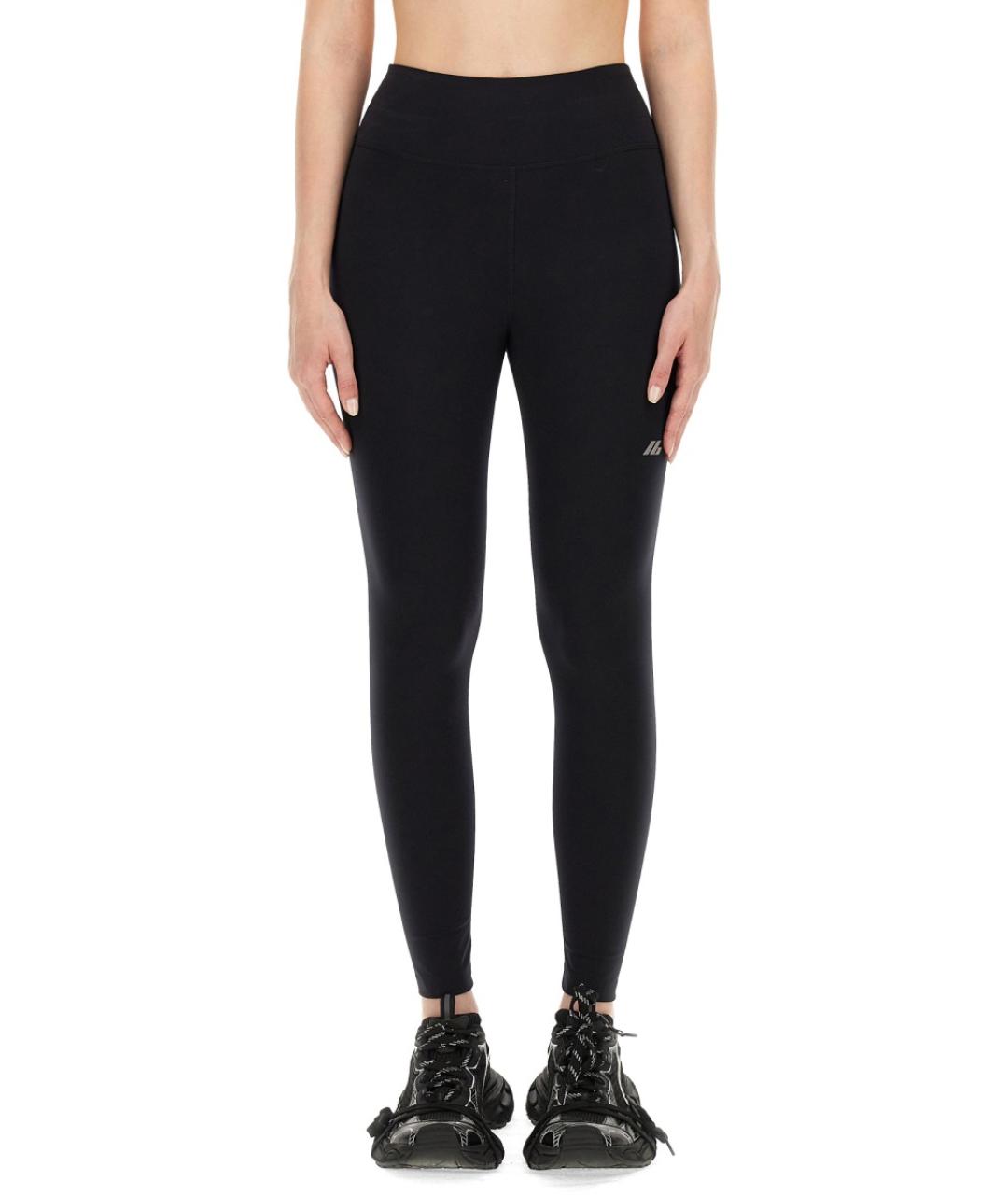 BALENCIAGA Черные полиамидовые прямые брюки, фото 5