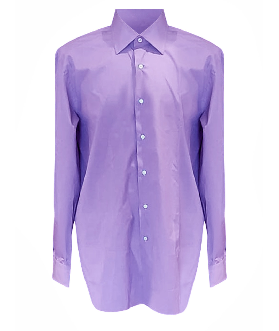 BRIONI Фиолетовая хлопковая классическая рубашка, фото 1