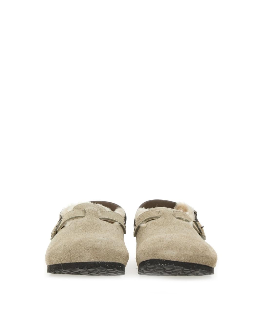 BIRKENSTOCK Бежевые нубуковые сандалии, фото 4
