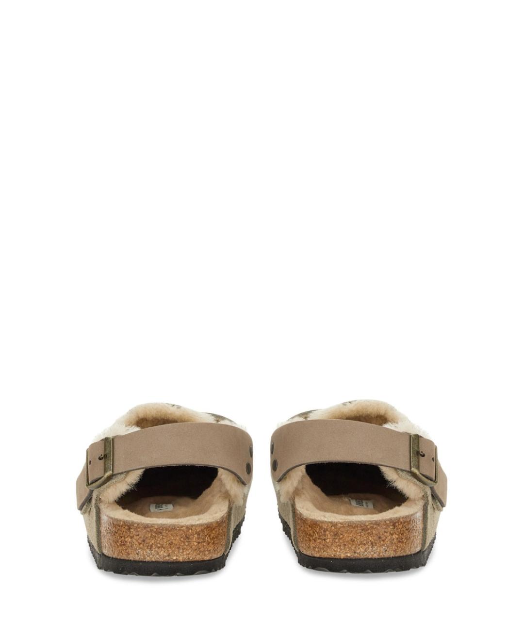 BIRKENSTOCK Бежевые нубуковые сандалии, фото 3