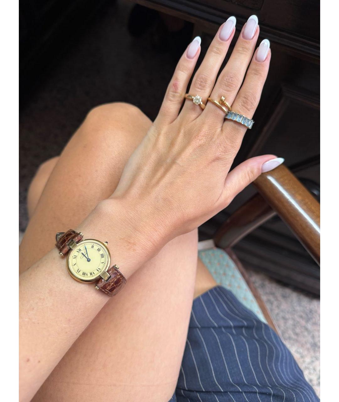 CARTIER Золотые часы, фото 6