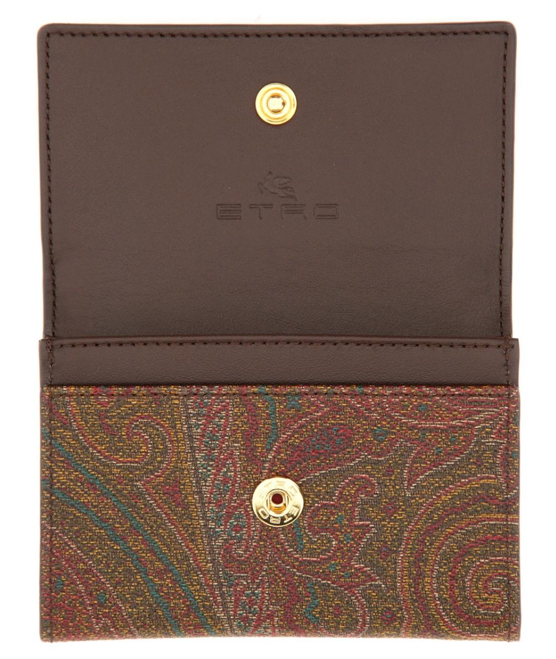 ETRO Коричневый кошелек, фото 3