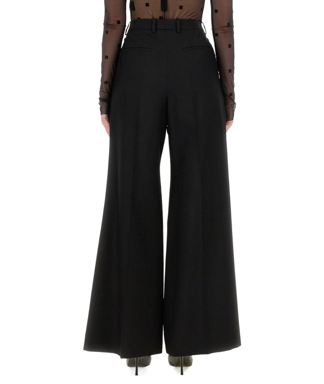 GIVENCHY Черные шерстяные прямые брюки, фото 3
