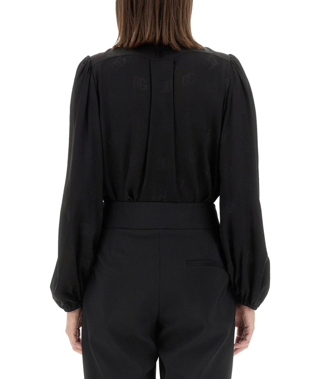 DOLCE&GABBANA Черная шелковая рубашка, фото 5