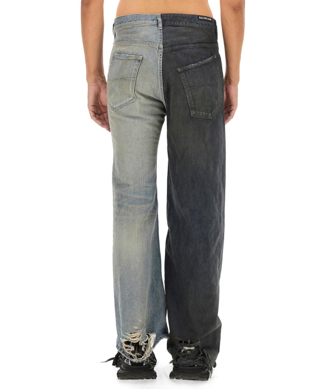 BALENCIAGA Мульти хлопковые прямые джинсы, фото 4