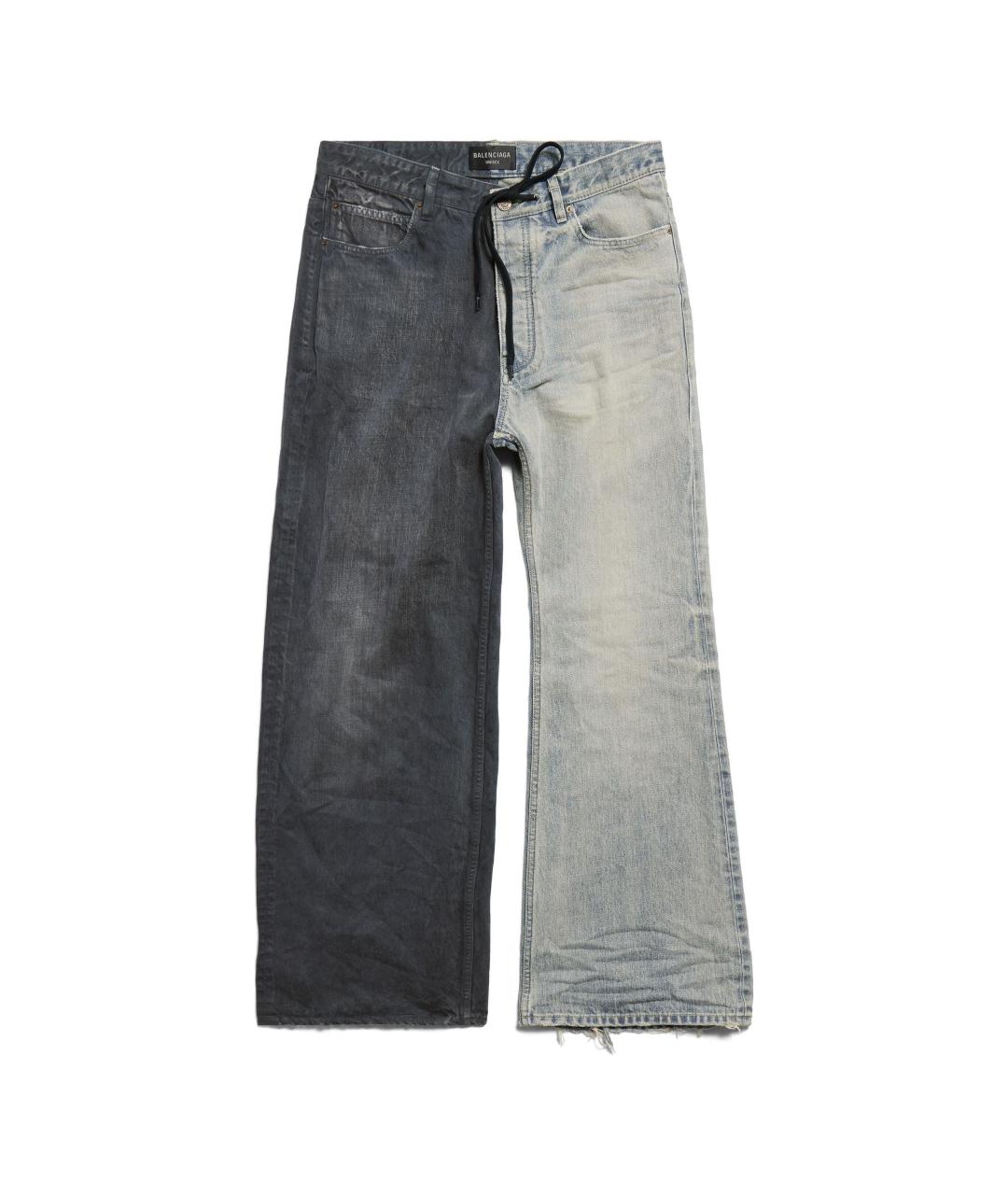 BALENCIAGA Мульти хлопковые прямые джинсы, фото 1