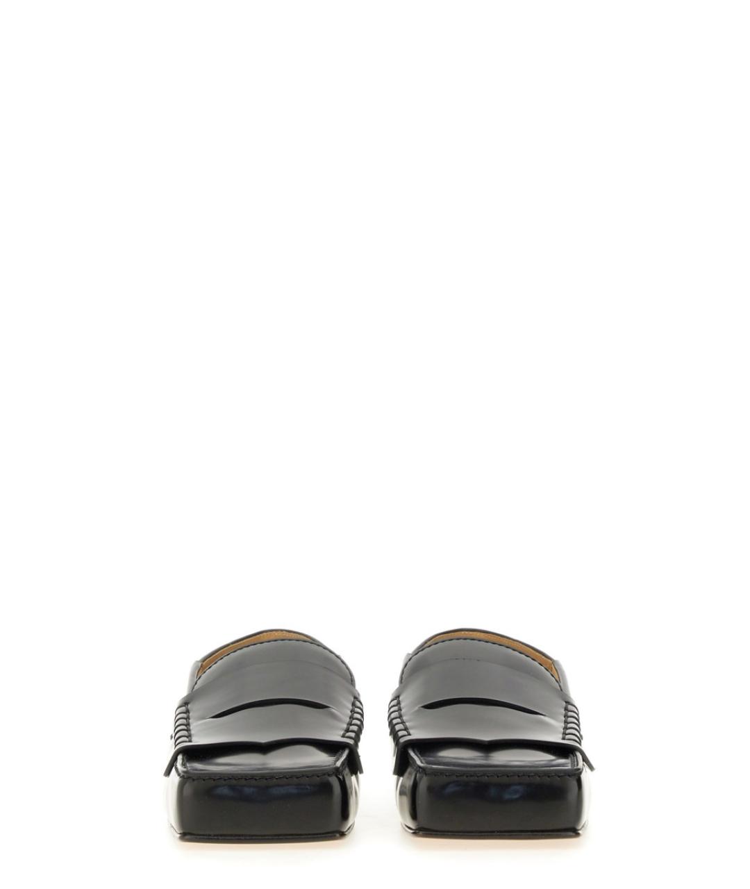 JACQUEMUS Черные кожаные лоферы, фото 6