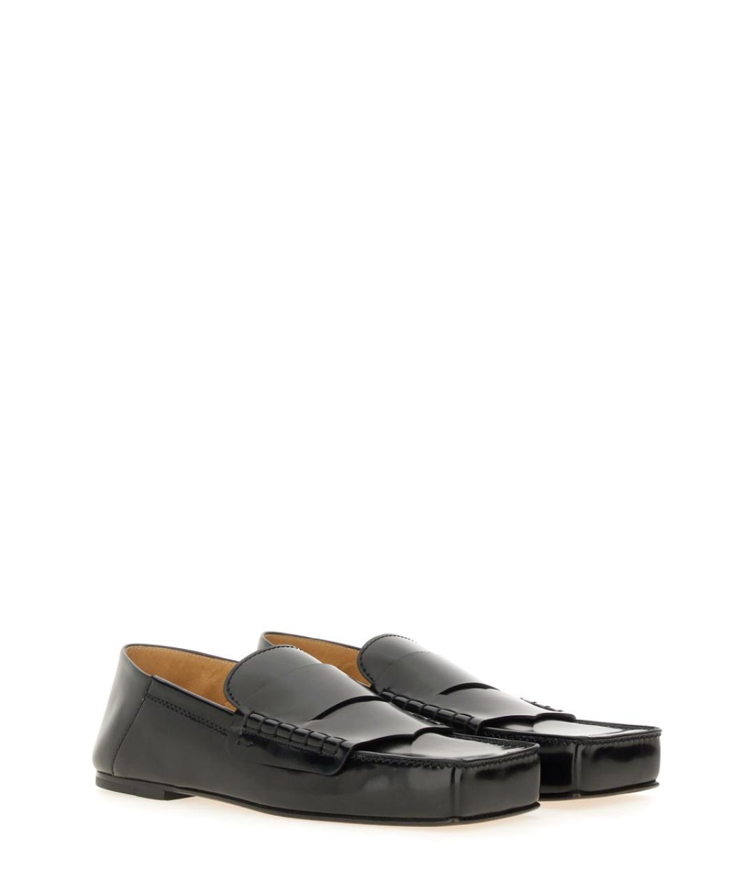 JACQUEMUS Черные кожаные лоферы, фото 2