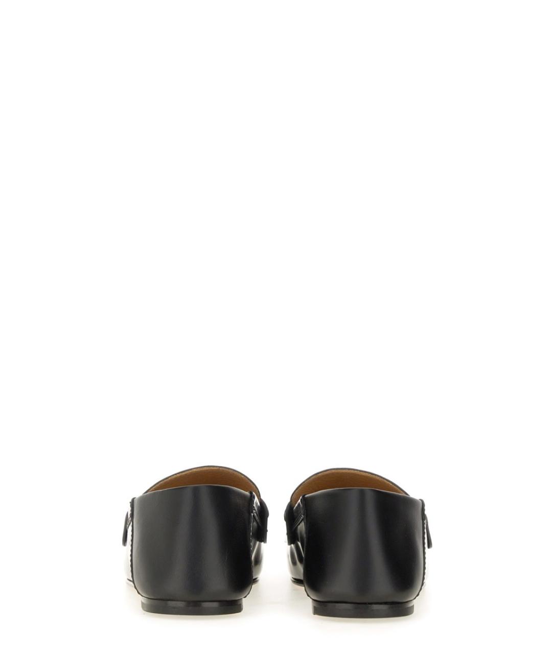 JACQUEMUS Черные кожаные лоферы, фото 4