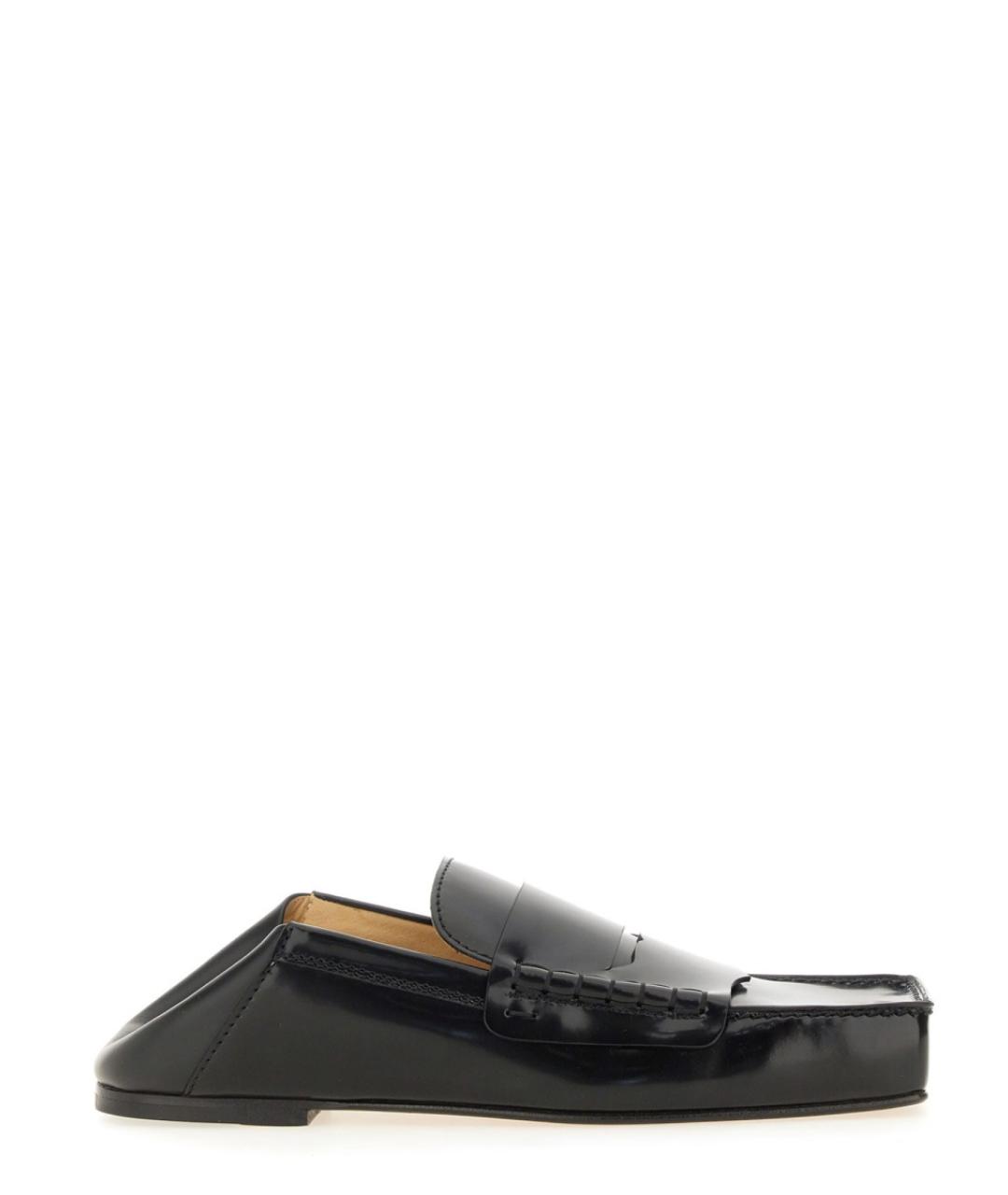 JACQUEMUS Черные кожаные лоферы, фото 5