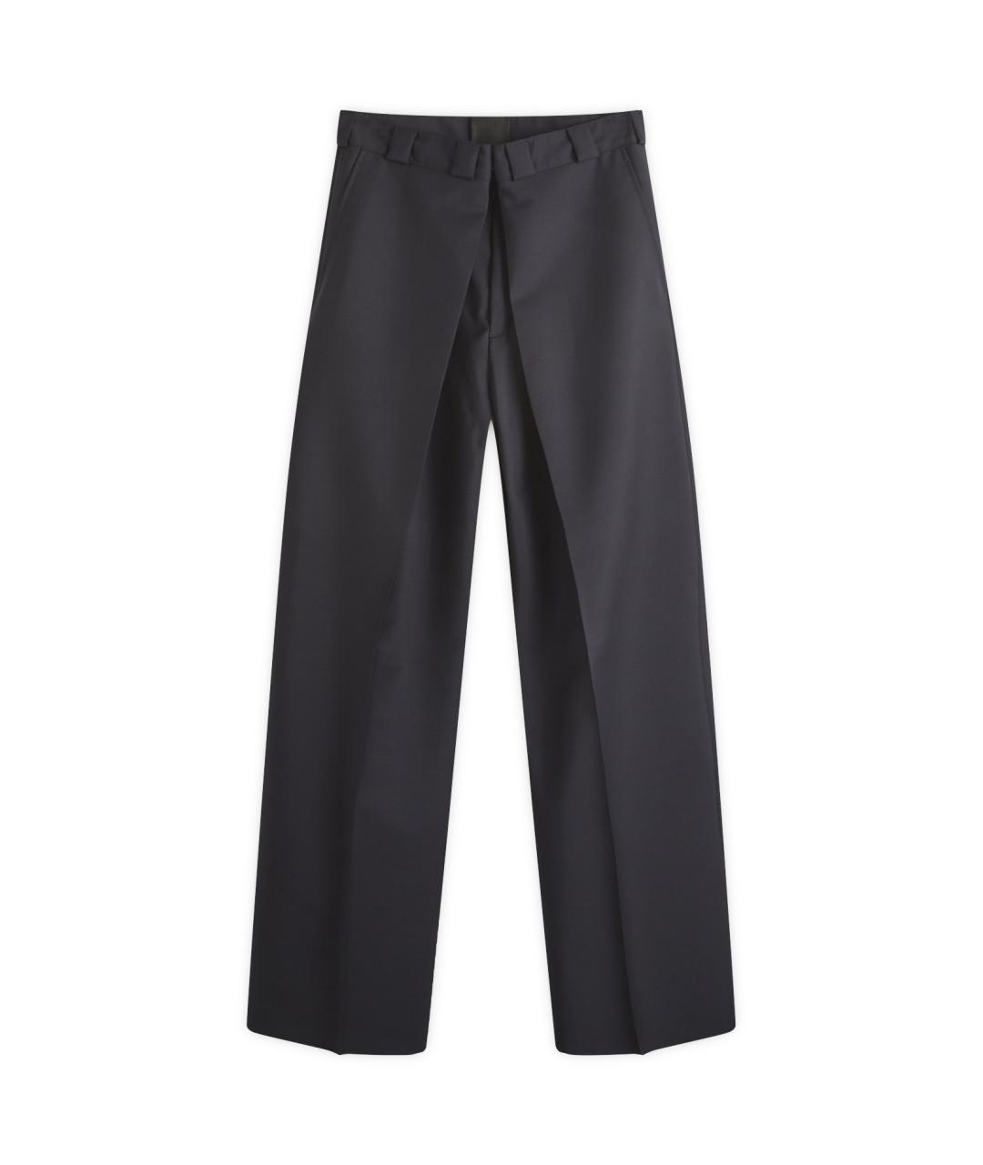 GIVENCHY Синие шерстяные повседневные брюки, фото 1