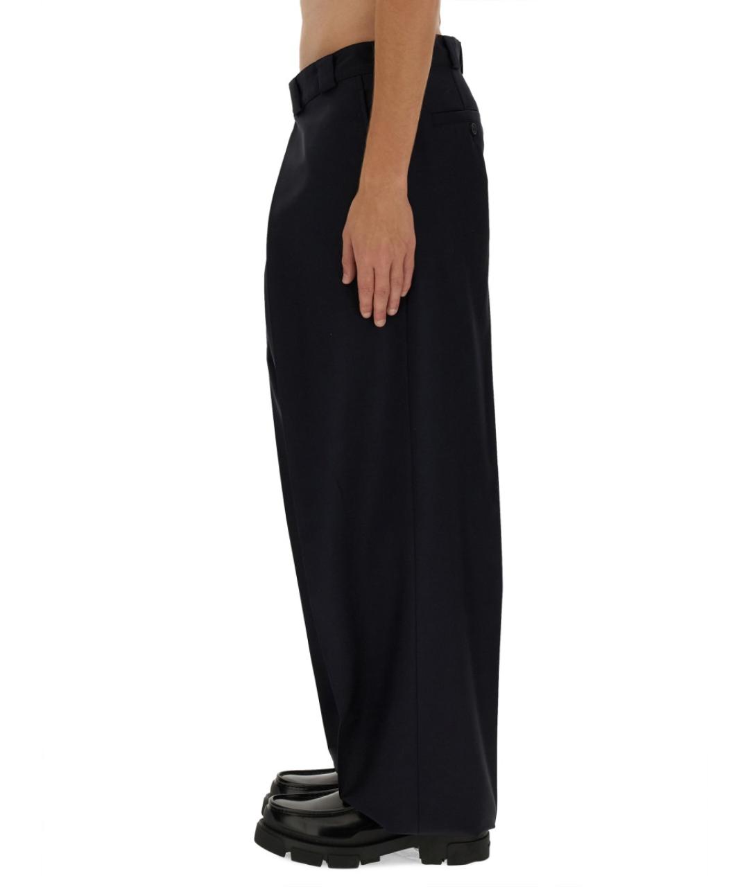 GIVENCHY Синие шерстяные повседневные брюки, фото 4