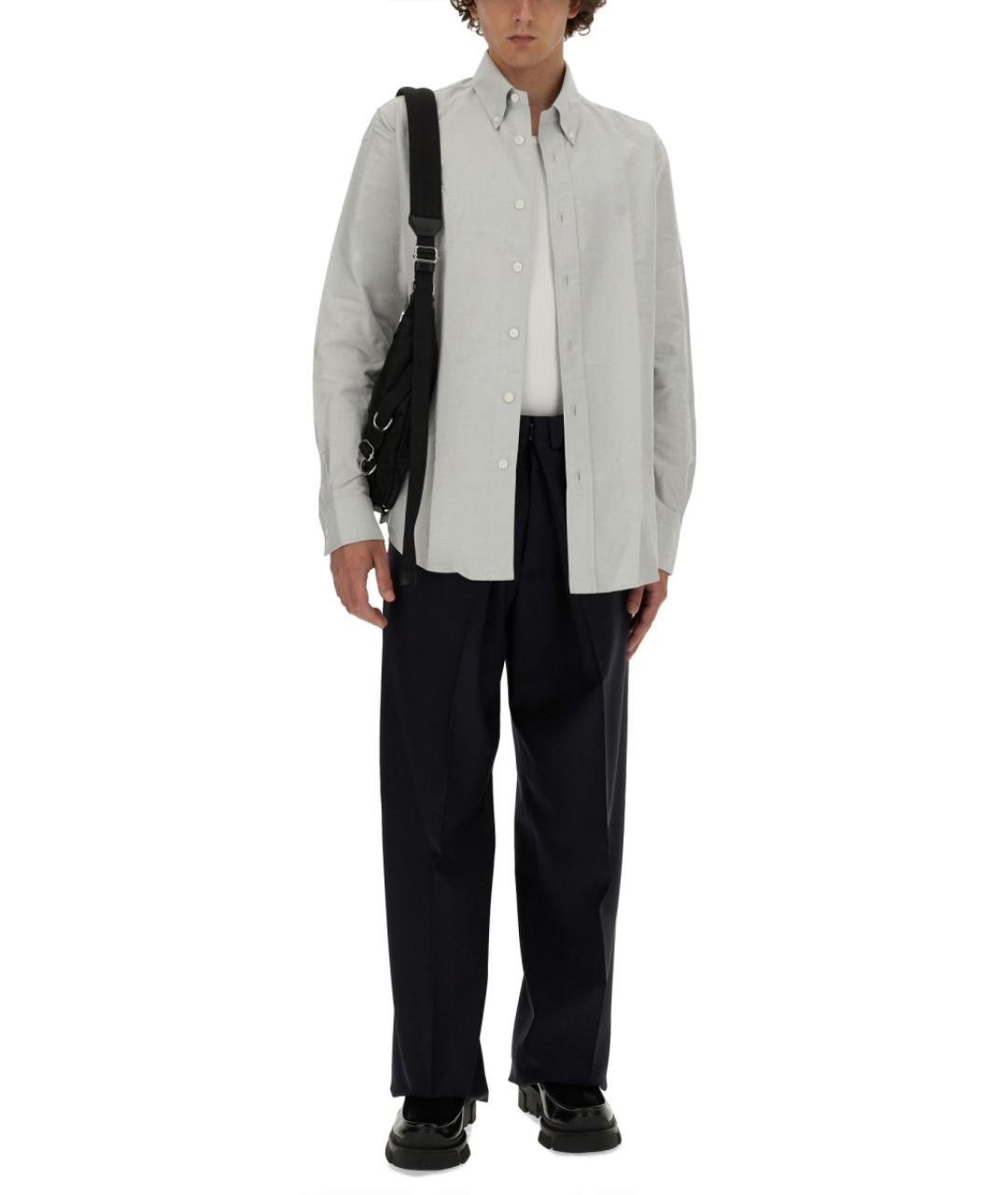 GIVENCHY Синие шерстяные повседневные брюки, фото 3