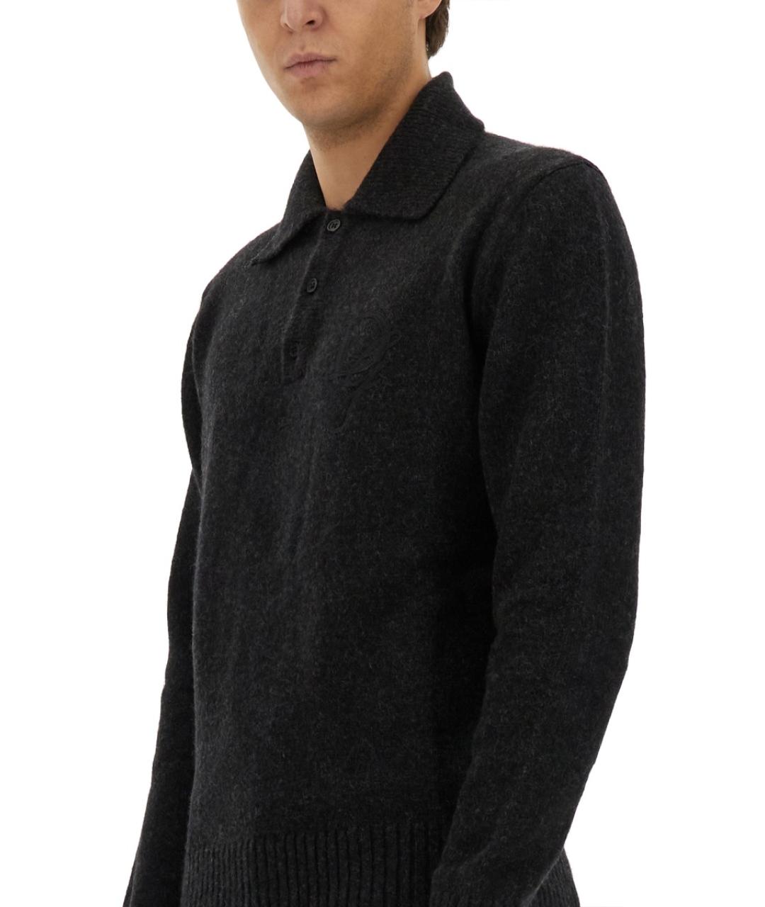 DOLCE&GABBANA Черный полиамидовый джемпер / свитер, фото 4