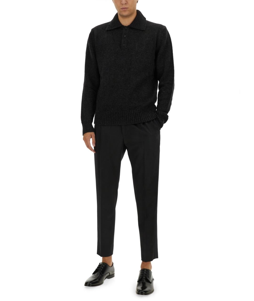 DOLCE&GABBANA Черный полиамидовый джемпер / свитер, фото 2