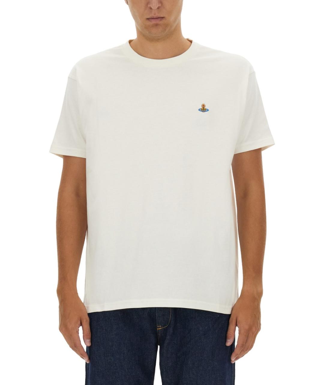 VIVIENNE WESTWOOD Белая хлопковая футболка, фото 5